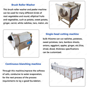 Macchina disidratata industriale per la lavorazione di verdure essiccate e per il lavaggio delle radici fogliari per affettare la macchina disidratante per l'essiccazione ad aria calda - Product Image 4