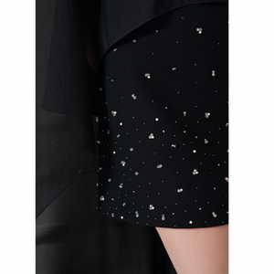 Mini vestido acampanado de lujo para mujer, vestidos casuales elegantes sin mangas con etiquetas personalizadas, hechos en Vietnam - Product Image 1