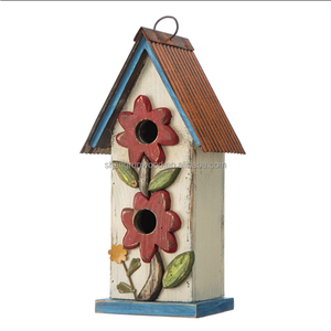 Fabrikant Groothandel Klassieke Outdoor Accent Weerbestendige Klassieke Houten Nestkast Hoge Kwaliteit Houten Vogelhuisje - Product Image 1