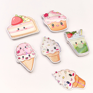 Pegatinas de Vinilo Personalizadas Ecológicas con Diseño de Frutas de Dibujos Animados con Purpurina |   Hojas de Pegatinas Personalizadas con Corte de Beso, Regalos Promocionales Feikan - Product Image 1