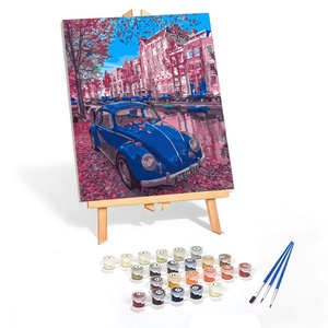 Commercio all'ingrosso personalizzato personalizza fai da te <span class=keywords><strong>disegno</strong></span> decorazione della parete pittura a olio acrilica con i numeri Set - Product Image 2
