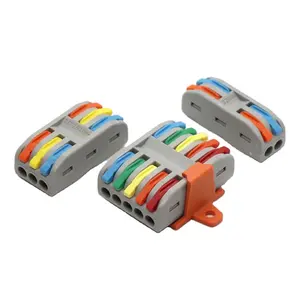 Divisor de cables de luz led, Conector de cable eléctrico de conexión rápida, terminales, multicolor