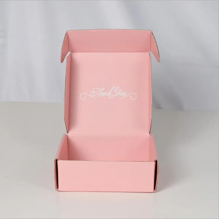 Custom Logo Printed Rigid Kraft Paper Packaging Mailing Shipping Cardboard Colored Corrugated Box For Clothing