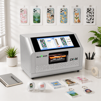 Printer UV Mini Desktop Beric 2026 dengan Printhead I3200, Printer Casing Ponsel, Printer Inkjet UV Flatbed