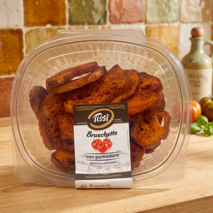 Tissi 130g X 6pz Pane Bruschetta al Pomodoro Croccante con Sapore Salato Snack di Frutta e Verdura Daniele - Product Image 2