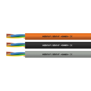 Câbles flexibles gainés PVC H05VV-F H05VV5-F H05VV-K 300/500V, cordon européen HAP, câble électrique en cuivre 2*0.75-6mm - Product Image 1