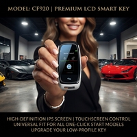 Clé de voiture intelligente universelle Kaifute CF920 avec écran LCD, compatible Apple Find My, entrée sans clé, contrôle par application, écran tactile HD, vente en gros, directement de l'usine CE