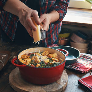 Poêle <span class=keywords><strong>en</strong></span> <span class=keywords><strong>fonte</strong></span> personnalisée rouge, de <span class=keywords><strong>bonne</strong></span> <span class=keywords><strong>qualité</strong></span>, vente <span class=keywords><strong>en</strong></span> gros - Product Image 4