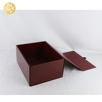 Boîte cadeau magnétique de luxe en gros, 1200 g/m², brillante, grande boîte cadeau pliable, boîte magnétique personnalisée