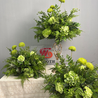 Grande composition florale artificielle SMS de 70 cm x 80 cm, centre de table pour mariage et événements