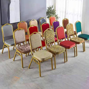 Prix bon marché Vente en gros de chaises de mariage modernes empilables pour la <span class=keywords><strong>restauration</strong></span> chaises de banquet d'hôtel à cadre en métal en tissu à vendre - Product Image 5
