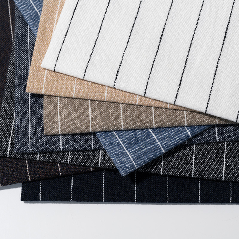 fabric brown pinstripe