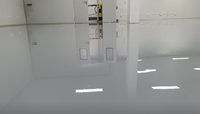 Peinture époxy pour sols à base d'eau, haute adhérence, anti-moisissure, pour béton, couleur durable, application au pinceau