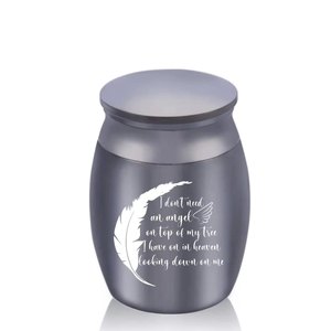 Urna de Cremación para Mascotas Personalizable, Urna de Metal Pequeña para Cenizas de Perro con Huella de Pata Conmemorativa - Product Image 3