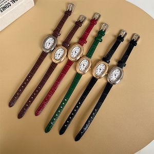 Orologio al quarzo NAIDU nuovo <span class=keywords><strong>cinturino</strong></span> in <span class=keywords><strong>pelle</strong></span> orologio da <span class=keywords><strong>donna</strong></span> una vasca ovale retrò a forma di uovo quarzo Vintage è ora disponibile per le donne - Product Image 5