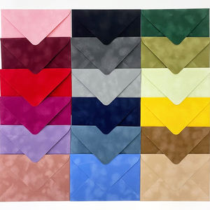 Enveloppes élégantes <span class=keywords><strong>en</strong></span> velours rose pour 21 ans, invitation de mariage pour fête d'anniversaire, emballage de cartes RSVP, enveloppes <span class=keywords><strong>en</strong></span> velours de couleur personnalisée - Product Image 6