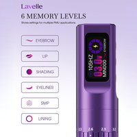 INKin Lavelle Professionele Draadloze PMU Machine Verstelbare Slaglengte 6 Geheugenmodi Lichtgewicht Draadloze Permanente Make-up Pen