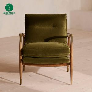 Moontree divano <span class=keywords><strong>e</strong></span> sedia in legno massello di lusso americano in stile rovere di metà secolo poltrona adatta per Hotel <span class=keywords><strong>e</strong></span> Villa - Product Image 5