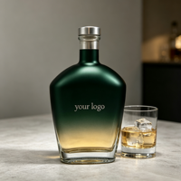 Bouteille en verre personnalisée Extra Flint 700 ml avec bouchon en liège pour whisky et liqueur Bouteille En Verre Bottiglie Vetro 750ML