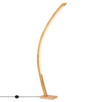 Lampadaire LED en bois pour chambre à coucher, salon moderne, intérieur nordique, canapé sur pied, lampe sur pied, 14W, 3000K, lampe chaude