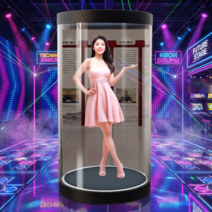 เครื่องโฆษณาโฮโลแกรม 3 มิติ ขนาด 21.5 นิ้ว รุ่น Utech Exhibition A133 Hall ควบคุมผ่านแอป หน้าจอ LCD ความละเอียด 1920x1080 ปรับ<span class=keywords><strong>ภาพ</strong></span>อัตโนมัติ - Product Image 2