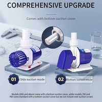 Pompe à eau submersible sans balais 12V DC, 1000L, hauteur de refoulement 2M, écologique, ultra silencieuse, à économie d'énergie, pour aquarium, aspiration des excréments de poissons