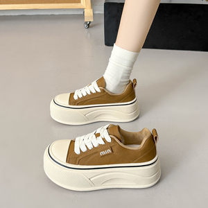 Женские тканевые кроссовки на платформе - Product Image 4