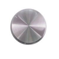 Bouton de potentiomètre en ABS argenté de 40 mm, bouton de volume, cadran de contrôle de mixeur, bouton rotatif audio pour amplificateur, console, accessoires de haut-parleur