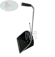 Ensemble d'outils de nettoyage robustes pour écuries, râteau à fumier et pelle à poussière en plastique antirouille pour ferme équine