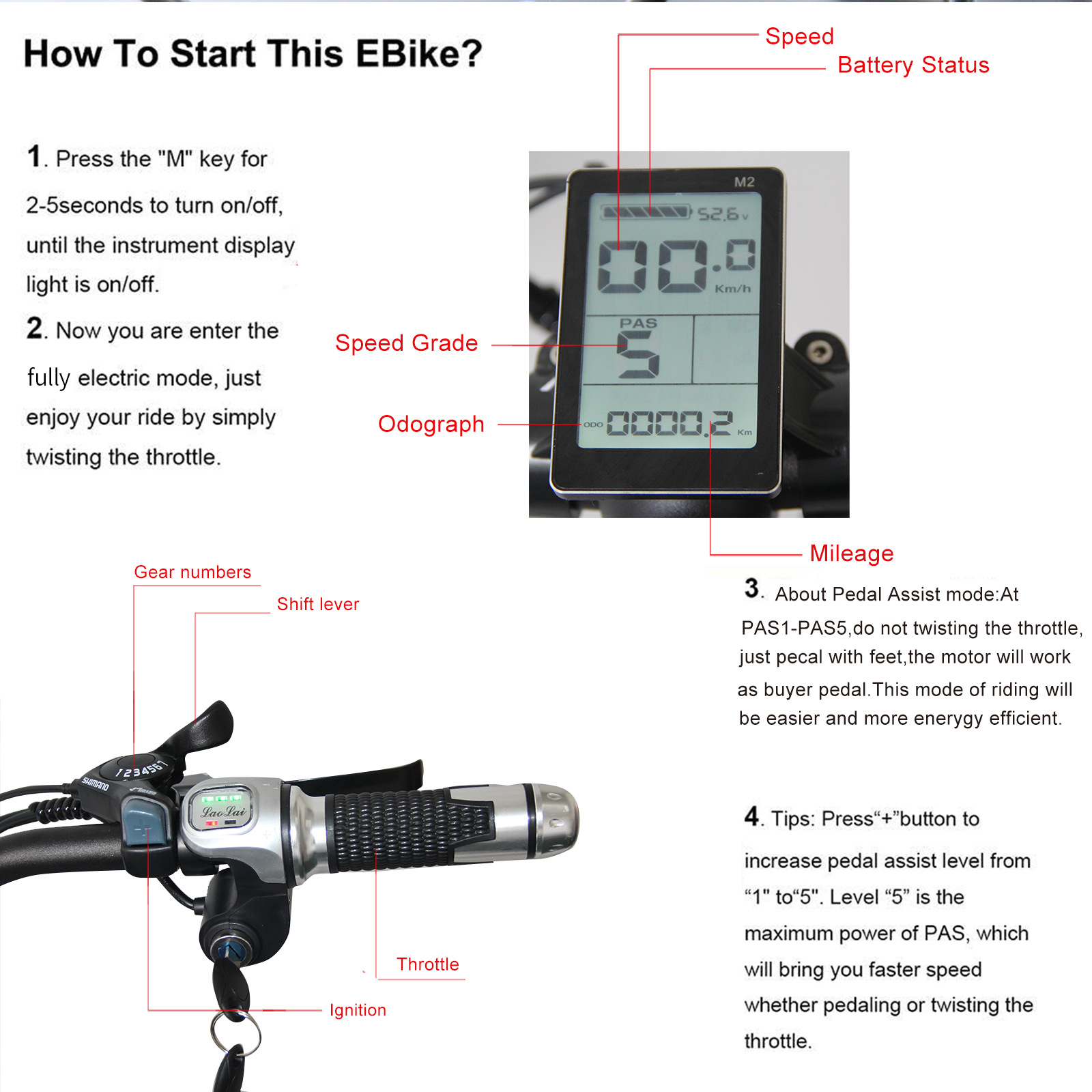 Fat Tire Electric Mountain Bike 48V 1000W Fatboy EBike