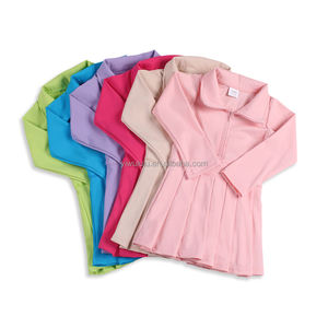 Yoga-jurk met lange mouwen voor meisjes, met rits, effen kleur, nieuwe stijl, kleding voor kinderen, fitness-yoga-jurk - Product Image 1