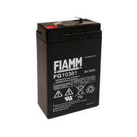 Baterai VRLA Isi Ulang Fiamm FG10381 6V 3.8Ah untuk UPS Buatan Italia