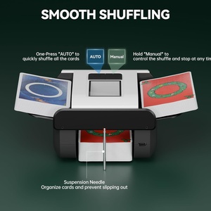 Mélangeur de cartes automatique ABS Kpaw X1 1-2 jeux AUTO/Manuel Léger Faible bruit Portable Rechargeable pour le poker - Product Image 2