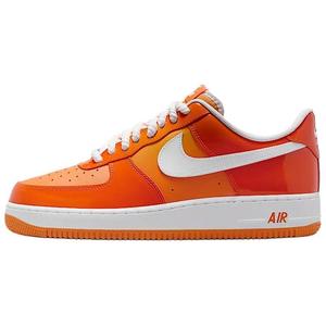 Chaussures de basketball pour hommes en cuir verni orange et blanc, modèle Low '07, avec semelle intermédiaire en EVA et semelle extérieure en caoutchouc, idéales pour l'été. - Product Image 1