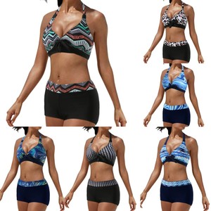 Nuevo Conjunto de <span class=keywords><strong>Bikini</strong></span> de Dos Piezas para Mujer - Braguitas de Cintura <span class=keywords><strong>Alta</strong></span> con Tirantes Ajustables, Estilo Conservador para Mercados Occidentales - Product Image 5
