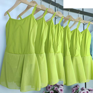 Ragazze di alta qualità senza maniche senza maniche in Nylon Spandex da ballo per bambini - Product Image 1