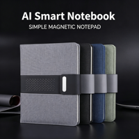 Cuaderno de Notas con IA para Trabajo Remoto, con Grabación de Voz, Logotipo Personalizado, Juego de Diario A5 de Cuero con Caja de Regalo, Agenda Corporativa, Artículos de Papelería de Oficina