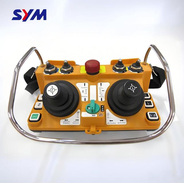 F24-60 Telecrane 2 Joystick Wireless Remote Control for Tower Crane Hoist Crane Remote Control Transmitter and Receiver