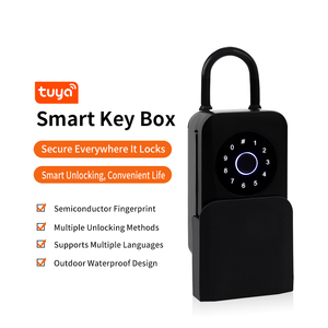 Secure Tuya Fingerprint Key Storage Boxes <strong>Safe</strong> Storage Passcode Smart Keys <strong>Box</strong> Remote Access Electronic Lock <strong>Box</strong> for Key - Product Image 2