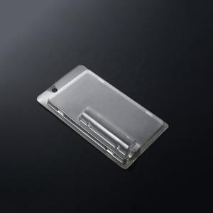 Bálsamo labial para cosméticos, embalaje transparente de concha de almeja - Product Image 1