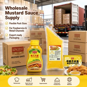 Sauce <span class=keywords><strong>Moutarde</strong></span> 30g Sachet 280g Bouteille 1kg Sachet en Vrac <span class=keywords><strong>Moutarde</strong></span> au Miel Fournisseur en Gros pour la Restauration - Product Image 6
