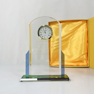 Reloj mecánico de cristal de mesa, reloj de escritorio de mesa en blanco con láser 3D K9 para regalo de recuerdos - Product Image 6