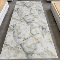 Panneau décoratif intérieur en PVC résistant aux rayures, imprimé UV, design marbre, pour revêtement mural de villa de luxe
