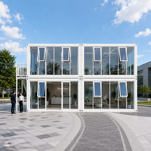 Pannelli Sandwich in Lana di Roccia <span class=keywords><strong>Bianca</strong></span> EPS, Casa Container Prefabbricata Modulare per Ufficio Portatile, Dimensioni Personalizzabili, Rivestimento Antiruggine - Product Image 2