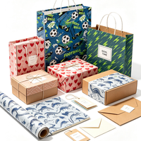 Rouleaux de papier cadeau épais personnalisés pour enfants, imprimés de dessins animés mignons, papier d'emballage brillant pour les garçons et les filles, emballage pour fête d'anniversaire