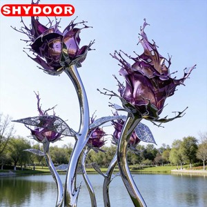 Grande Scultura Circolare in Acciaio Inossidabile per Circoli Stradali Urbani, Scultura Edificio Monumentale, Personalizzabile, Stili Popolari - Product Image 6