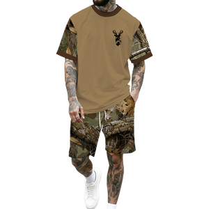 Set di T-shirt da <span class=keywords><strong>Uomo</strong></span>, Outfit Maschile in Stile Vintage <span class=keywords><strong>Casual</strong></span> Retrò - Product Image 1