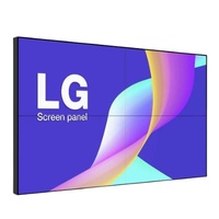 Dengan LG BOE Panel LCD Bezel sempit layar LCD Video dinding TV Monitor 55 inci sambungan layar pengendali iklan Video Dinding