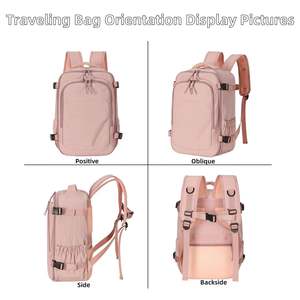 Sac à dos de voyage approuvé par les compagnies aériennes pour femmes et hommes, grand et multifonctionnel avec compartiments séparés pour les chaussures - Product Image 6