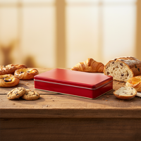 Boîte de rangement rectangulaire attrayante JH pour biscuits, gâteaux, noix, graines, lait et chewing-gum du Nouvel An chinois